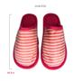 Imagem de Pantufa Feminina Macia Listrada Pink 38/39 Sola EVA