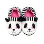 Imagem de Pantufa Infantil Antiderrapante Menina Panda Pelo Inverno