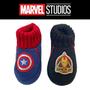 Imagem de Pantufa Infantil Bebê Estampa Vingadores Marvel Capitão América Homem de Ferro