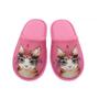 Imagem de Pantufa Infantil Feminina Europa Gato Rosa - 861