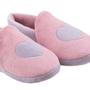 Imagem de Pantufa Infantil Menina Love Coração Rosa/Cinza SP0053 Stuf