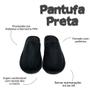 Imagem de Pantufa Masculina Antiderrapante Adulto Unissex Camurça Lisa Macia Poliéster Fechada Solado de Borracha Sport p/ Frio Inverno