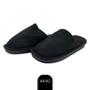 Imagem de Pantufa Masculina Lisa Preta 44/45