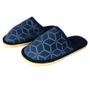 Imagem de Pantufa Masculina Macia Estampada Azul 40/41