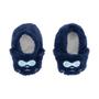 Imagem de Pantufa Para Bebê Menino 0 a 7 m Gatinho Azul Pimpolho 93114