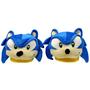 Imagem de Pantufa Sonic Speed Ouriço Azul 3D Calçado Adulto Unissex Oficial Sega - Zona Criativa