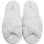 Imagem de Pantufa Trançada Cotton Day Pérola-Pantufa Feminina de Pelinho-Chinelo de pelucia-Chinelo de quarto