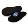 Imagem de Pantufas Chinelo Preto Nasa Com Solado De Borracha Antiderrapante Adulto E Infantil Unissex