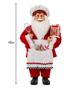 Imagem de Papai Noel Confeiteiro Gourmet Vermelho com Avental 40cm - Magizi