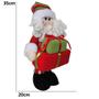 Imagem de Papai Noel de Pelúcia com Presentes com 35cm de Altura CBRN0340 CD0050