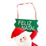 Imagem de Papai Noel de Porta Parede Plaquinha Natalina Feliz Natal Boneco p/ Casa Escritório Loja Comercio Enfeite Decoração Natalina Festa