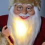 Imagem de Papai Noel Luxo Barba Iluminada 40cm Vinho Premium - Magizi - Yangzi