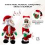 Imagem de Papai Noel Musical Dançarino Mexe O Bumbum E Dança Decoração de Natal Para Mesa Estante Natalino