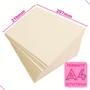 Imagem de Papel A4 Branco 125 Folhas 180G Reciclado Artesanato Convite