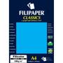Imagem de Papel A4 Color Filicolor Azul 180G Pacote com 50