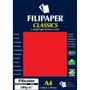 Imagem de Papel A4 Color Filicolor Vermelho 180G - Pacote com 50 Folhas