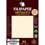 Imagem de Papel a4 metalico dourado 180gr. filiperson