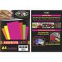 Imagem de Papel A4 Neon Adesivo Pink 100G.