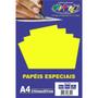 Imagem de Papel A4 Neon Amarelo 180G.