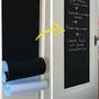 Imagem de Papel Adesivo Preto Fosco Plástico vinilico para envelopar armários, portas, vinil blackout para janelas, Lavavel 5 metros - 45cm x 5m