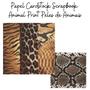 Imagem de Papel Cardstock Scrapbook Animal Print Peles de Animais