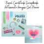 Imagem de Papel Cardstock Scrapbook Artesanato Amigas Girl Power