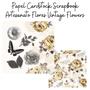 Imagem de Papel Cardstock Scrapbook Artesanato Flores Vintage Flowers