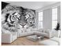 Imagem de Papel De Parede 3D Animais Tigre Preto E Branco 3,5M Anm560