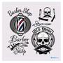 Imagem de Papel De Parede 3D Barbearia Barber Shop Logo 3,5M Brb14