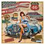 Imagem de Papel De Parede 3D Carro Antigo Hot Rod Pin Up 3,5M Cxr93