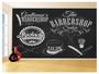 Imagem de Papel De Parede 3D Estilo Lousa Barbearia Logos 3,5M Lcb15