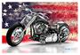 Imagem de Papel De Parede 3D Moto Custom Chopper Viagem 3,5M Bkm112