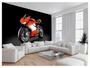 Imagem de Papel De Parede 3D Moto Sportbike Vermelha Super 3,5M Bkm63