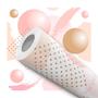 Imagem de Papel de Parede Adesivo Abstrato Branco Rosa Dourado Bolas Círculos Moderno Quarto Sala de Estar
