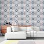 Imagem de Papel de Parede Adesivo Azulejo Floral N02040 Rolo 0,58x2,5M