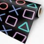Imagem de Papel De Parede Adesivo Botões Playstation Gamer 3,50M