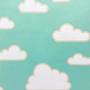 Imagem de Papel de parede adesivo ceu nuvem verde quarto infantil bebe rolo 5 metros menino menina