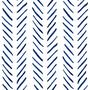 Imagem de Papel de Parede Adesivo Chevron Branco Azul Marinho Moderno Minimalista Sala Quarto