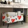 Papel De Parede Adesivo Coração Colors Menina Quarto Teen 3m - DELIQUADROS Imagem de Papel De Parede Adesivo Coração Colors Menina Quarto Teen 3m
