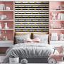 Papel De Parede Adesivo Coração Dourado Litras Branco E Preto Quarto 5m - DELIQUADROS Imagem de Papel De Parede Adesivo Coração Dourado Litras Branco E Preto Quarto 5m