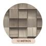 Imagem de Papel de Parede Adesivo Cubo Mosaico Madeira Moderno Quarto Sala de Estar 12m