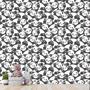 Imagem de Papel De Parede Adesivo Desenho Panda Com Fundo Branco 15M