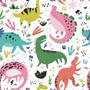 Imagem de Papel de Parede Adesivo - Dinossauros - Infantil - 327ppi