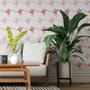 Imagem de Papel De Parede Adesivo Flamingos N03119 0,58X2,5M