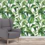 Imagem de Papel De Parede Adesivo Floral Folhas Verdes 59x300cm