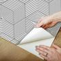Imagem de Papel De Parede Adesivo Geométrico circulos Efeito Visual 3D Sala   12m