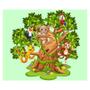 Imagem de Papel de Parede Adesivo Infantil Árvore Animais Quarto Criança - 690pcm