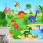 Imagem de Papel de Parede Adesivo Infantil Dinossauros Quarto Bebe - 746pcp