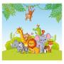 Imagem de Papel de Parede Adesivo Infantil Safari Floresta Quarto Bebe - 714pcp