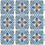 Imagem de Papel De Parede Adesivo ladrilho azulejo portugues  Cozinha rolo 1,5 METROS azul